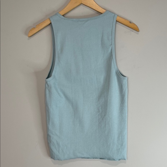Aritzia TNA HomeStretch Rib Crew Tank Top Sage Green Racerback Crewneck L - Picture 8 of 10